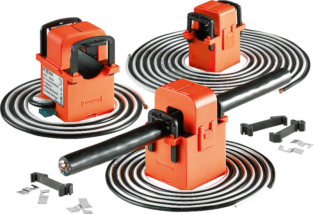 MSC2-100/1. Delbar strømtrafo 100/1. 1VA kl.1