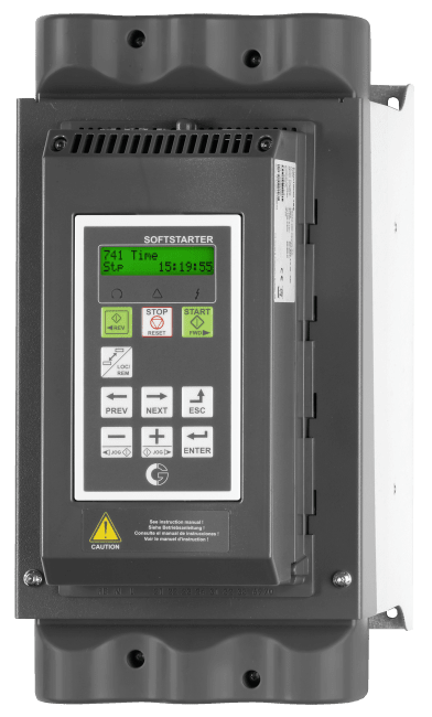 TSA 200-525V IP20 Mykstarter m/innebygd bypass. Coated boards