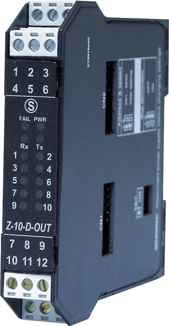 Digital utg.modul. 10 kanal / RS485 ModBUS RTU  Må leveres med Z-PC-DINAL2-17.5