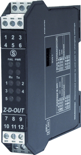Digital utg.modul. 5 kanal. Relè / RS485 ModBUS RTU