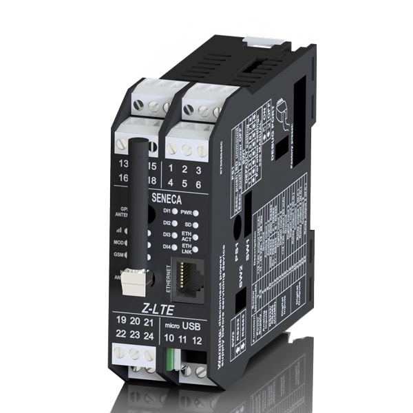 4G LTE Datalogger med GPS. inntegr. I/O. logiske funksjoner. fjernkont. og alarmhåndtering