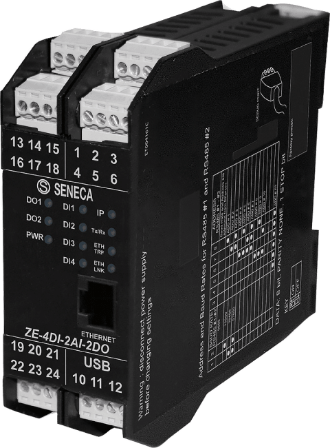 I/O modul m/4 dig. inng./ 2 analoge inng./ 2 digital utg.