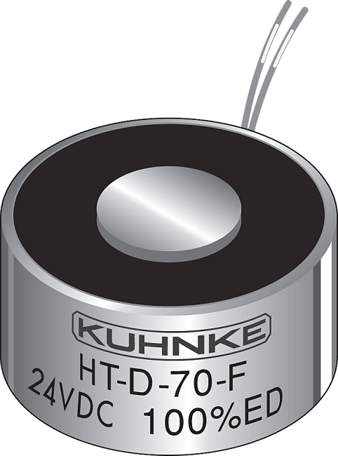 HT-D 30-F-24VDC 100% ED solenoid. 200N. 3.8W
