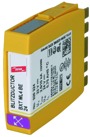 DEHN BLITZDUCTOR XT 4P for Pt100. Pt1000. Ni1000. NTC og PTC for 2 par