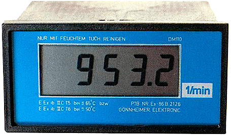 DM110.4.VM.110. Turtallsinstrument. 72x144 mm. 4 1/2-siffer. sifferhøyde 20.5 mm