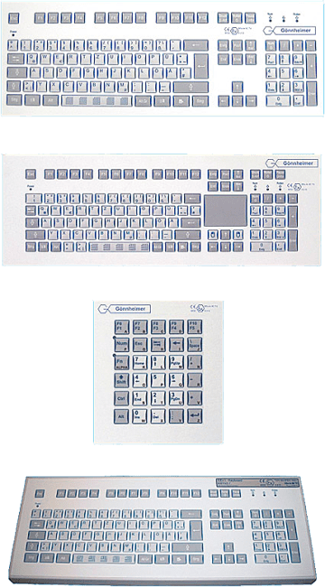 KB 153.2.0. Tastatur for Ex-PC. m/integrert Touch Pad