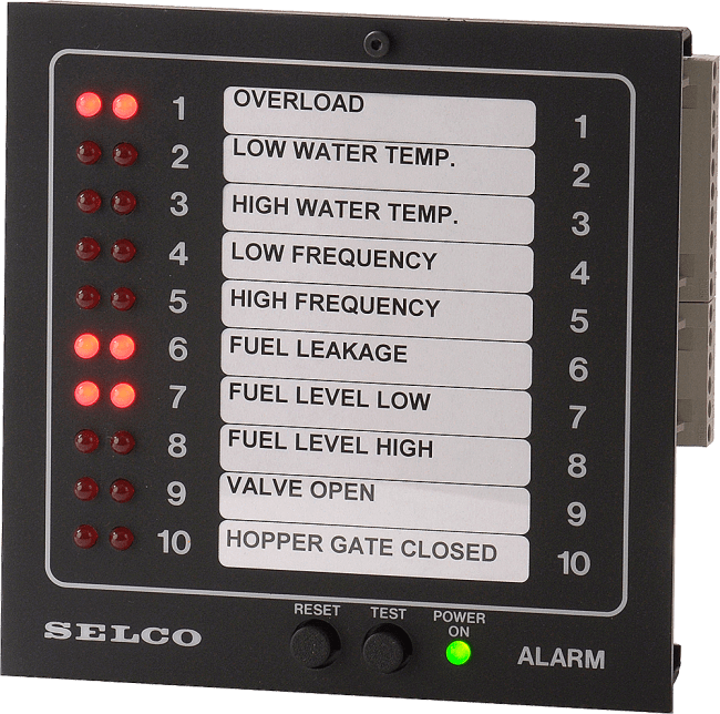 M1000.0220  Alarmpanel 12-24V DC. Intern Siren. IP 54 fra front