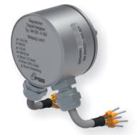 MH620-MU. Singelturn vinkelgiver. 4-20mA Programmering 0%-50%-100%. 12 bit/360Gr.. 6x20mm aksel.