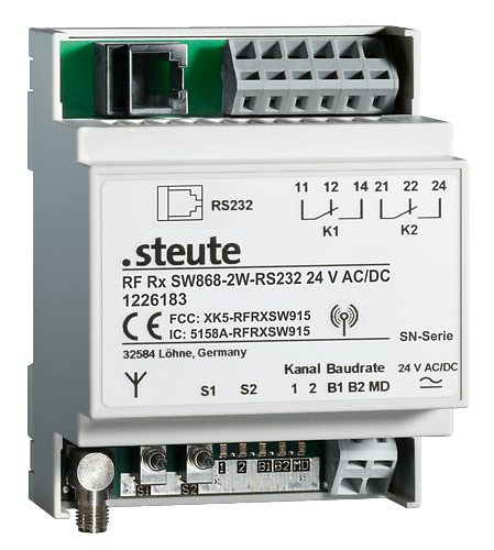 RF RX SW868-2W-RS232 24 VAC/DC