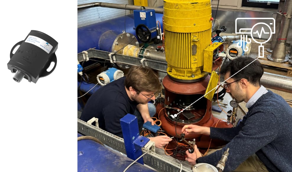 Overvåkning av pumper med vibrasjonssensor