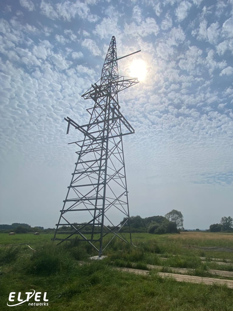 110 kV overhead power line Piła Krzewina – Miasteczko Krajeńskie, lattice tower – eltelnetworks.pl