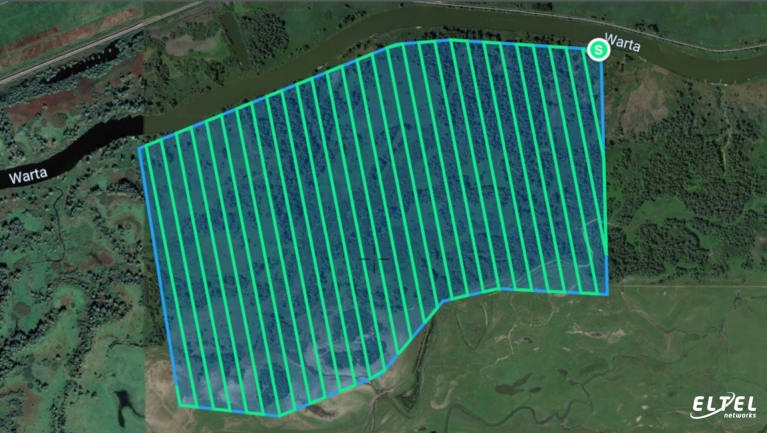 alt [Wydzielone rewiry inwentaryzowania za pomocą oblotów dronem – eltelnetworks.pl]