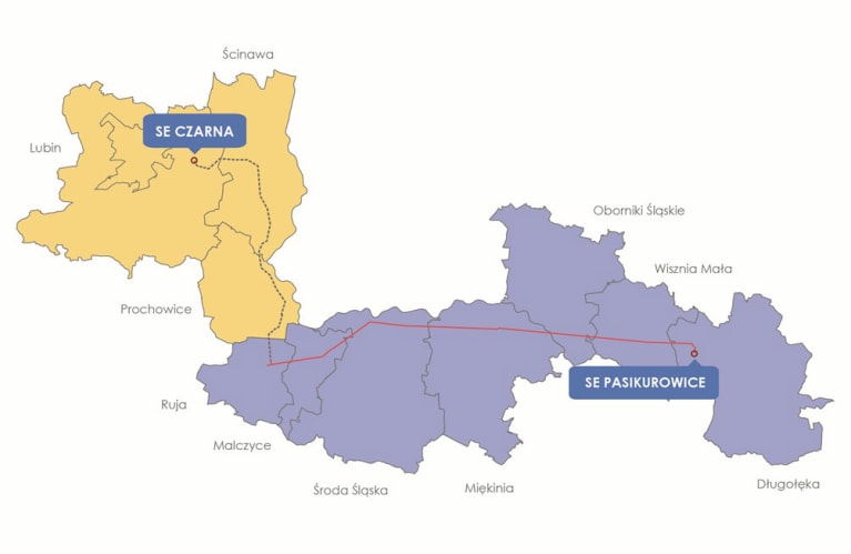 Route of new 400 kV double-circuit power line - eltelnetworks.pl
