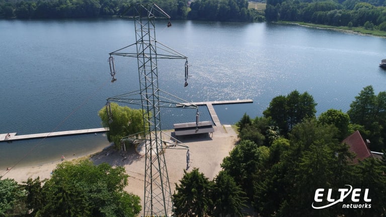 Przebudowa linii elektroenergetycznej 110 kV Golczewo – Recław - widok z góry - Eltel Networks