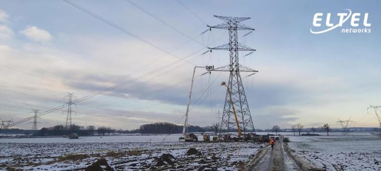 Budowa linii energetycznej realizowana przez Eltel Networks - eltelnetworks.pl