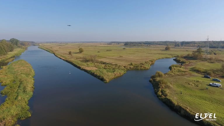 Przedsięwzięcie z zakresu montażu odstraszaczy ptaków typu FireFly na linii 110 kV pod napięciem z wykorzystaniem drona - Wizna - eltelnetworks.pl