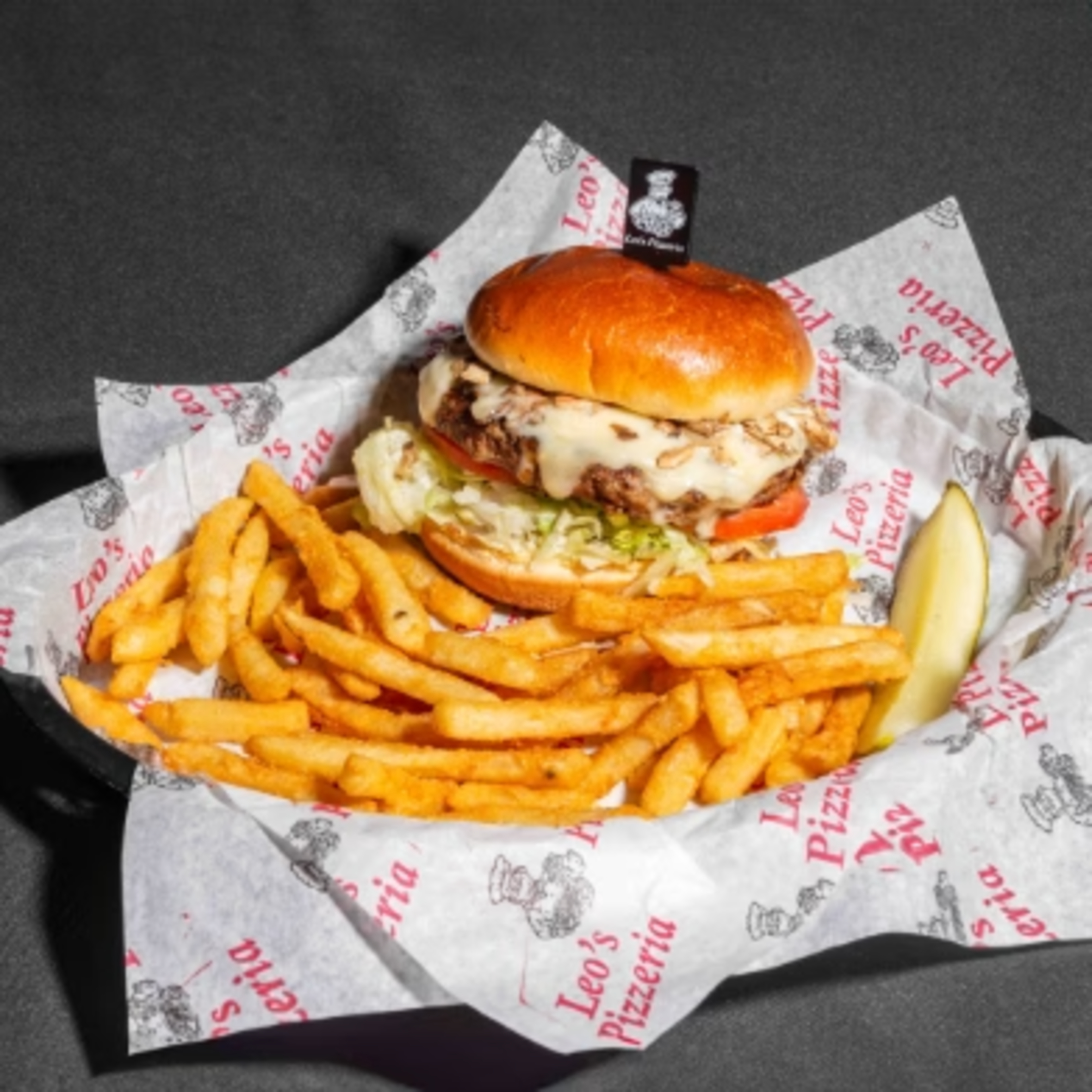image of Mushroom Swiss Burger