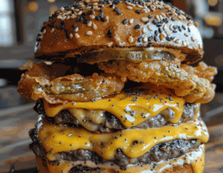 Fried Pickle Burger