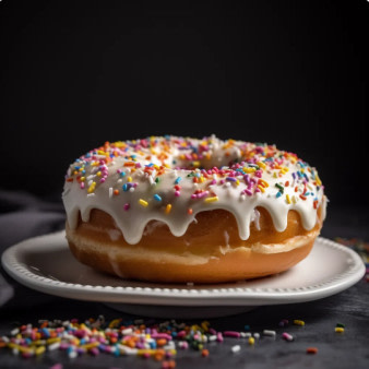 Vanilla Frosted Donut