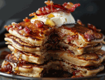 Candied Bacon Pancakes