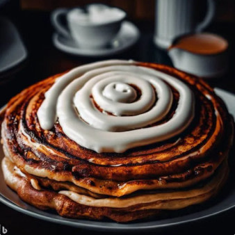 Cinnamon Roll Pancakes