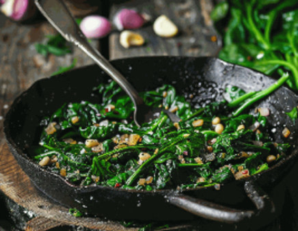 Sauteed Garlic Spinach