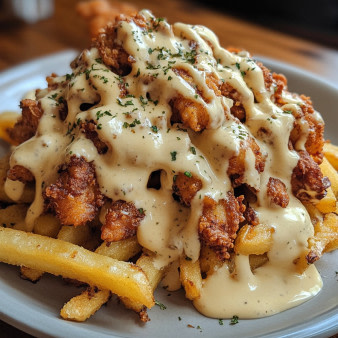 Fried Chicken Cheese Fries