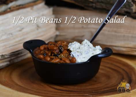 image of 1/2 Pit Beans 1/2 Potato Salad (Small)