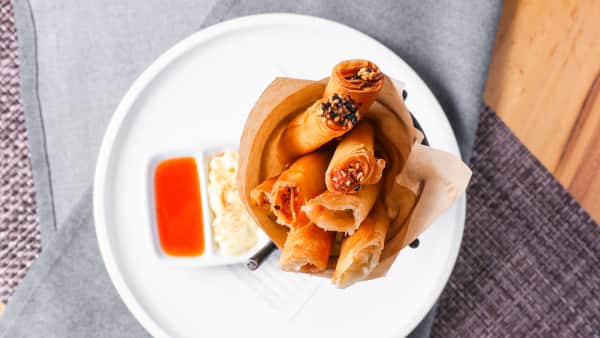 image of Dungeness Crab & Shrimp Spring Handrolls