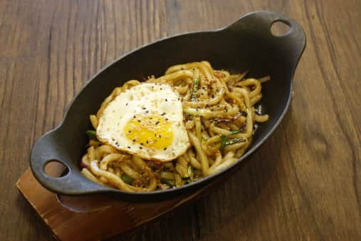 Stir Fried Bacon Udon