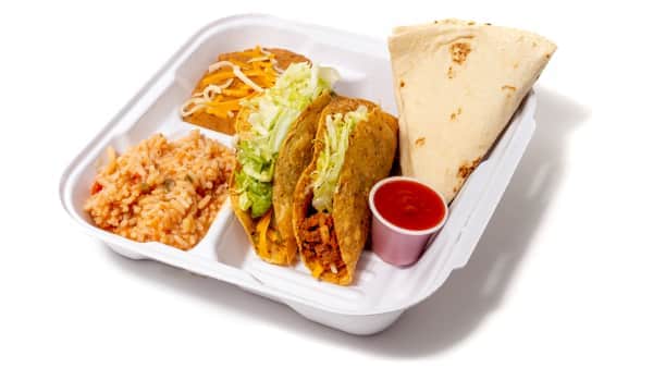 image of Chicken Taco Combination Plate