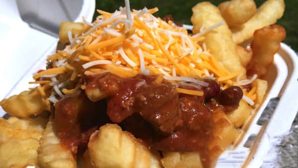 Chili Fry with Cheese