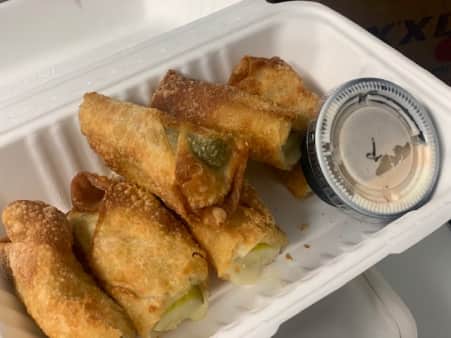 Cheesy Fried Pickles