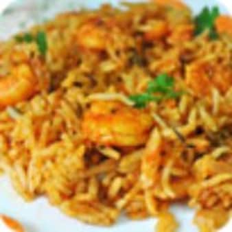 image of Hyderabdi Shrimp Biryani