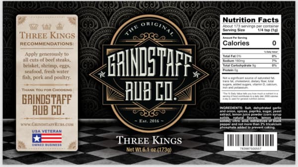image of Grindstaff Rub Co. Three Kings Rub