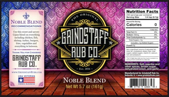 image of Grindstaff Rub Co. Noble Blend Rub