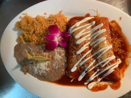 image of (2) Shrimp Enchilada Plate