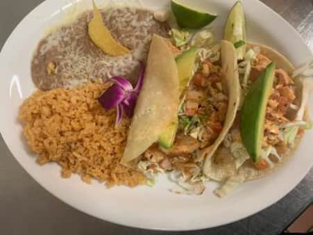 image of (2) Shrimp Taco Plate