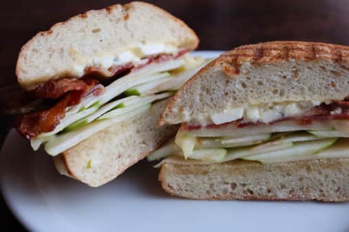 image of Apple, Bacon & 3 Cheese Sandwich