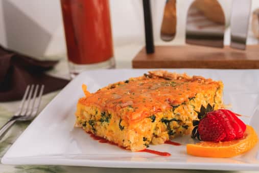 image of Turkey and Spinach Quiche