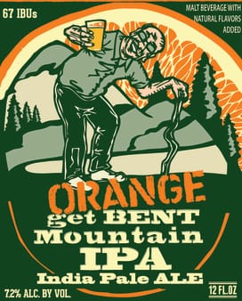 image of Orange Get Bent- 32oz Crowler