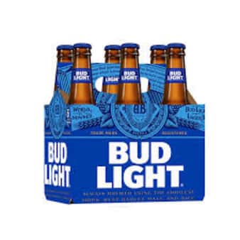 image of Bud Light, 6 Pack Bottles
