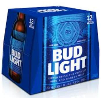 image of Bud Light, 12 pack Bottles