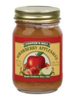 image of Coopers Mill Strawberry Applesauce, 1 lb 1 oz