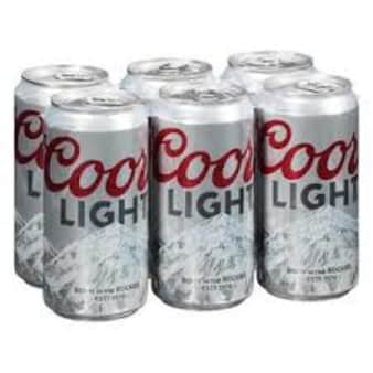 image of Coors Light, 6 Pack Cans