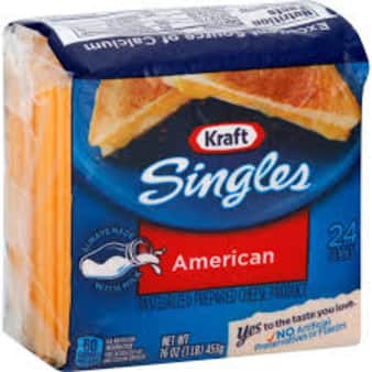 image of Kraft Singles American Cheese Slices, 24 count