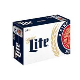 image of Miller Lite 24 Pack Can Case