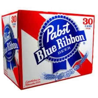 image of Pabst Blue Ribbon, 30 Pack Cans