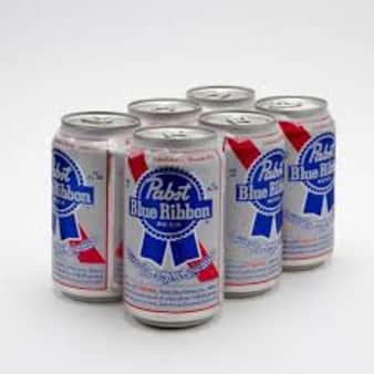 image of Pabst Blue Ribbon, 6 Pack Cans