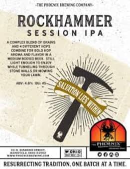image of The Phoenix Brewing Co Rockhammer Session IPA, 4 pack cans